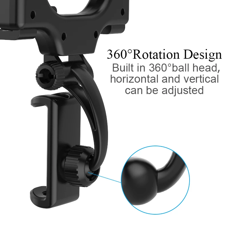 360 Degrees Car Phone Holder Car Rearview Mirror Mount Phone Holder