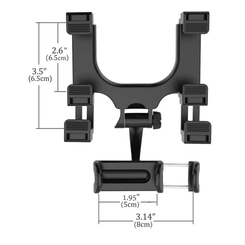 360 Degrees Car Phone Holder Car Rearview Mirror Mount Phone Holder