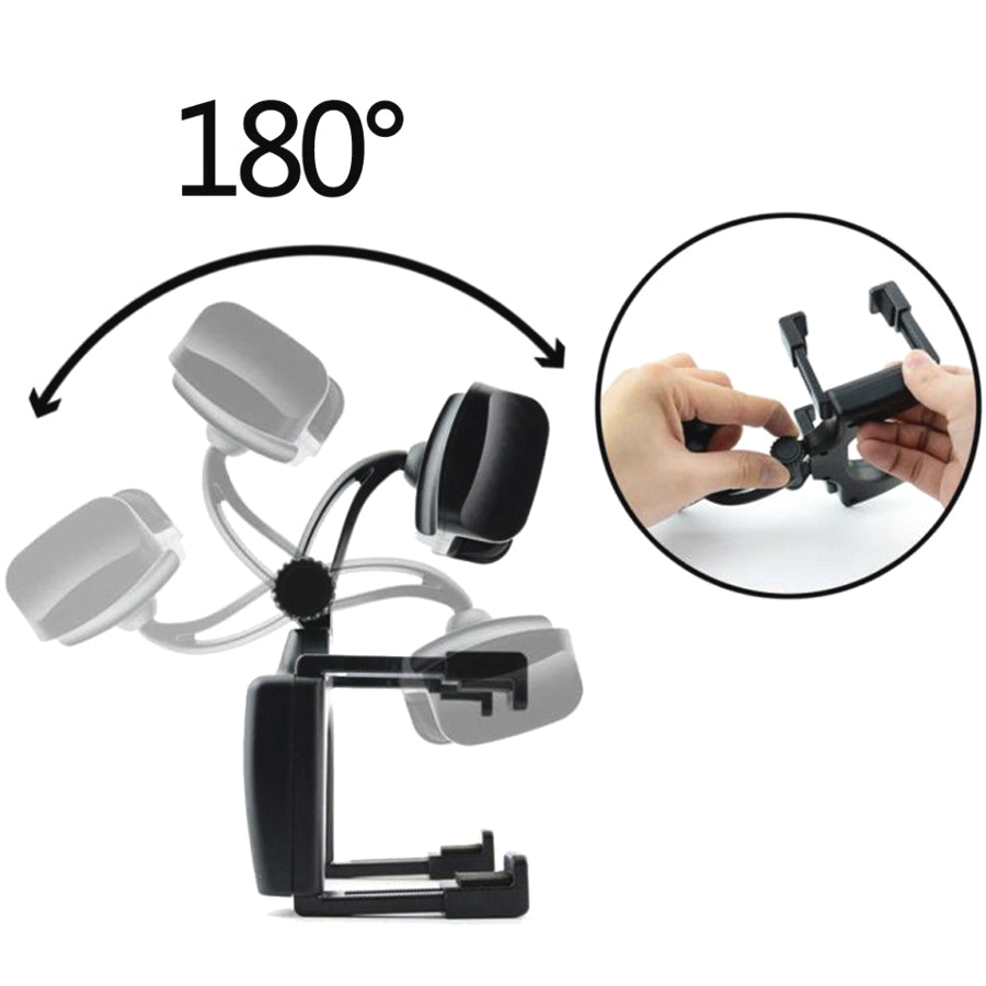 360 Degrees Car Phone Holder Car Rearview Mirror Mount Phone Holder